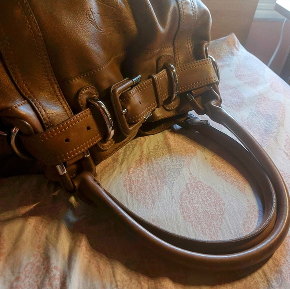 Burberry Prorsum Beaton Easton Runway Tan Shoulder Bag - Picture 6 of 11